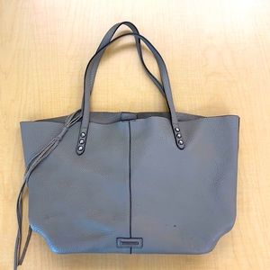 Rebecca Minkoff unlined gunmetal grey tote bag